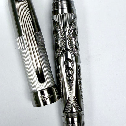 Victorian Steel Crystal Fountain Pen
