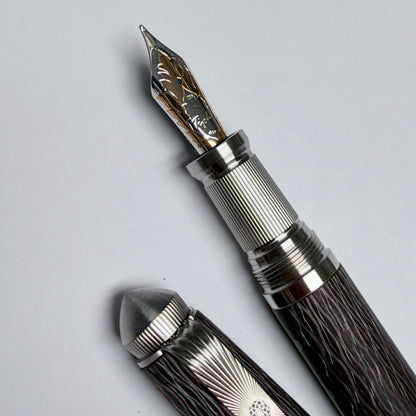 Red Pinstripe — Red Fiberglass & Carbon Fiber Pen