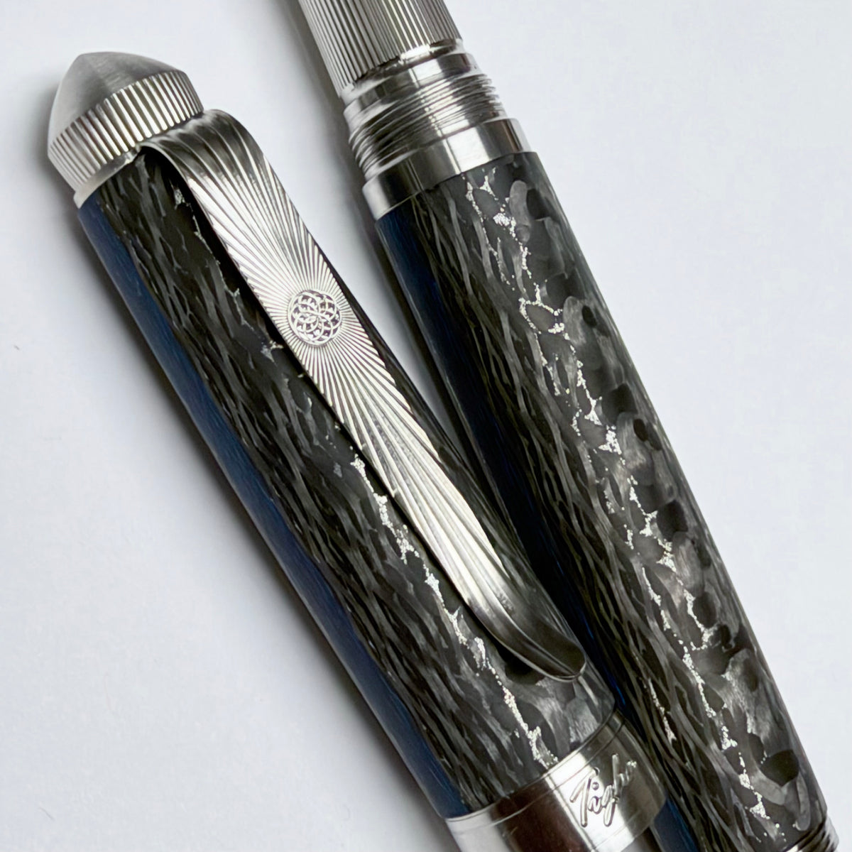 Blueline — Stainless Steel-Infused Carbon Fiber Pen