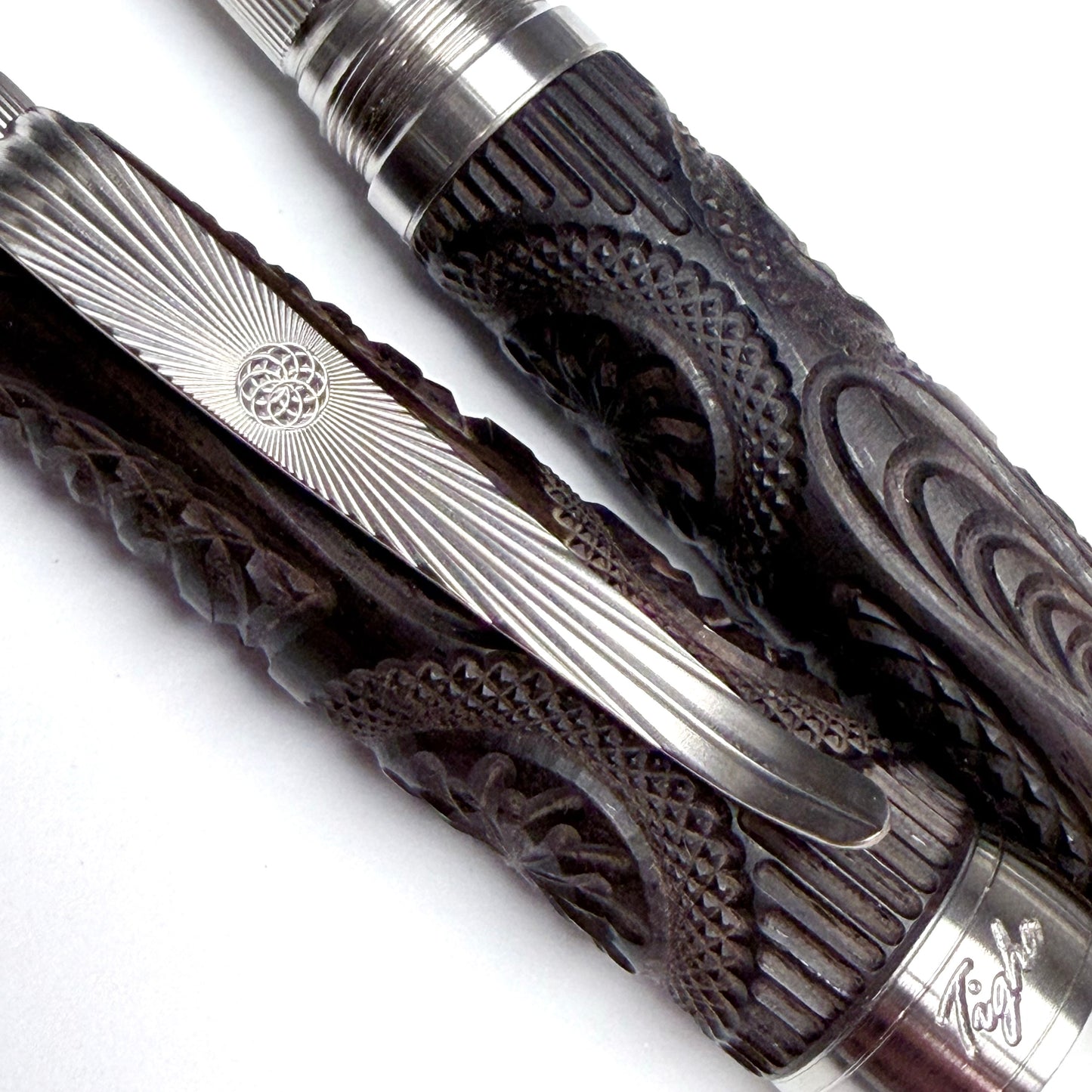 Victorian Blackwood Fountain Pen – African Blackwood, Stainless Steel & Titanium