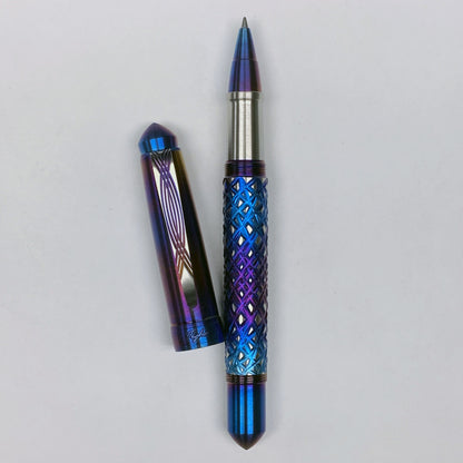 Reticulated Fire Rollerball Pen