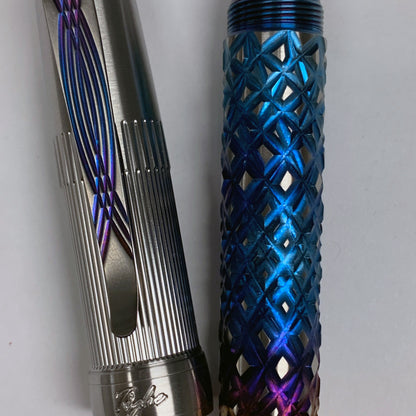 Reticulated Fire Crystal Fountain Pen