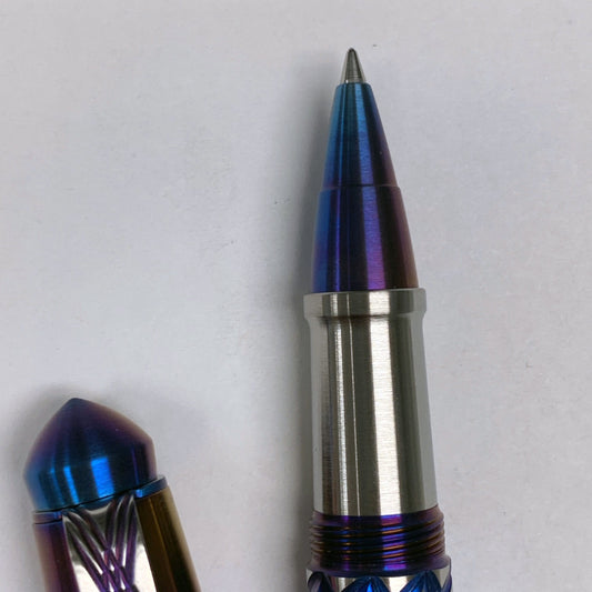 Reticulated Fire Rollerball Pen