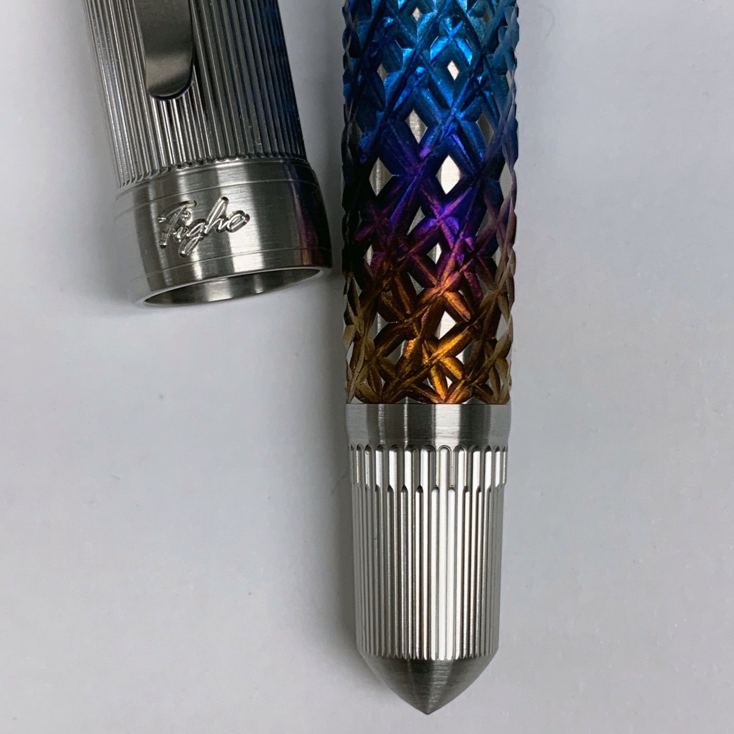 Reticulated Fire Crystal Fountain Pen