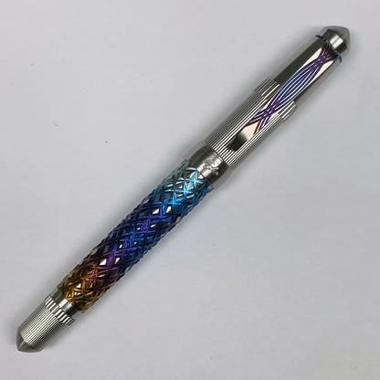 Reticulated Fire Crystal Fountain Pen