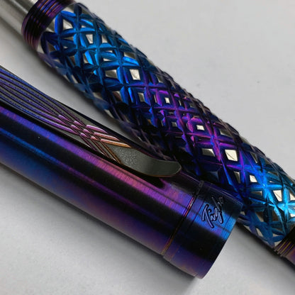 Reticulated Fire Rollerball Pen