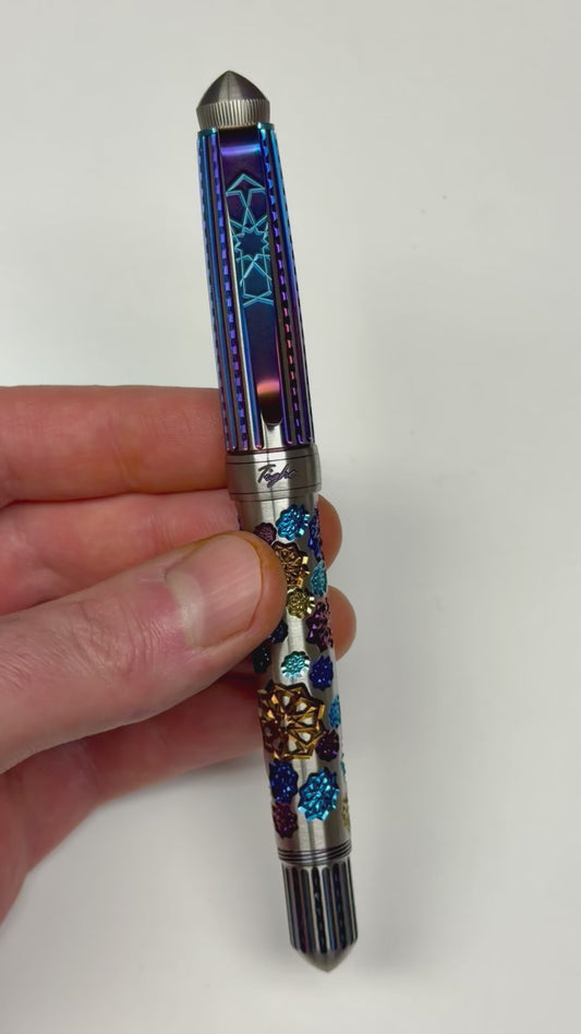 Rainbow Fireworks Fountain Pen